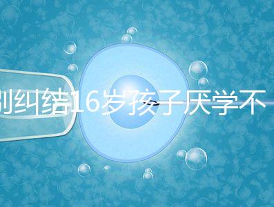 別糾結16歲孩子厭學不去上學怎么辦了，弄清原因再解決