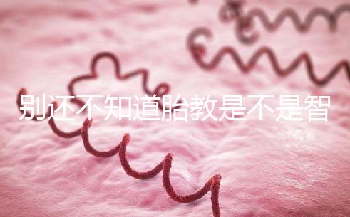 別還不知道胎教是不是智商稅，有沒有用來聽聽專家怎么說