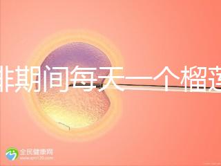 促排期間每天一個榴蓮長卵泡，前提：別和這些食物一起吃